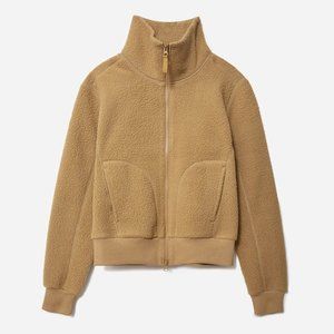 Everlane Renew Fleece Bomber Jacket in Ochre